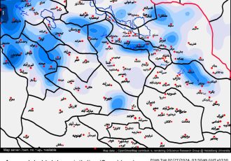 بررسی بارش موج پیش رو، چهارشنبه تا پنجشنبه ۹ و ۱۰ اسفند ۱۴۰۲