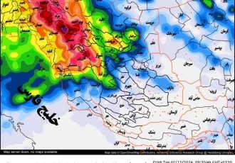 بررسی بارش موج پیش رو از شنبه 28 تا یکشنبه 29 بهمن 1402