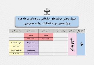 مناظره دوم دور دوم انتخابات ریاست جمهوری